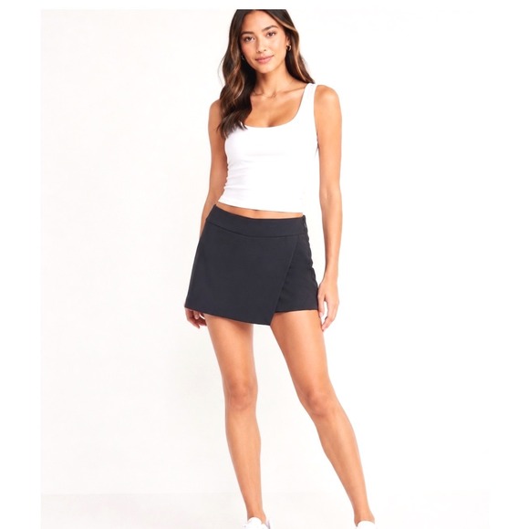 J.Crew Pants - J.Crew Womens Black Wrap Front Skort Women's Size 4 Mini Skirt Shorts